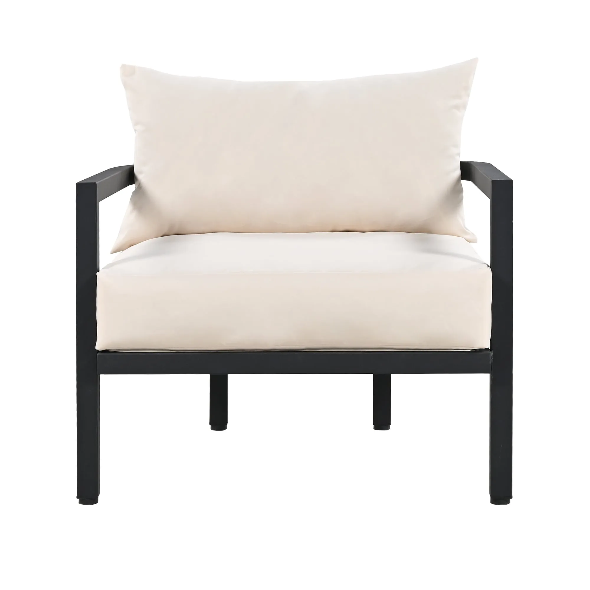 4-Piece Multi-person Outdoor Steel Sofa Set