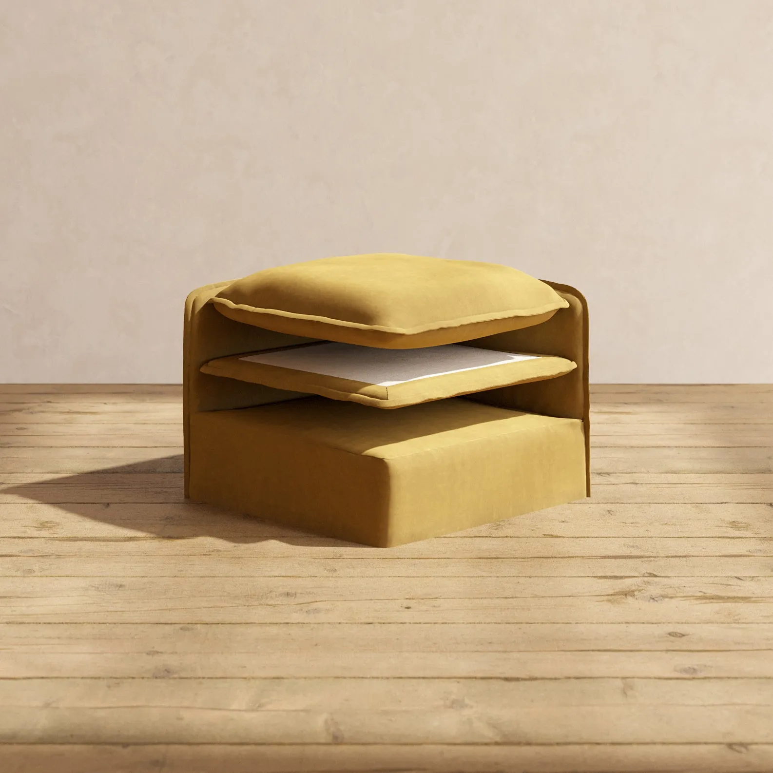 Elevate Comfort Layer Set for 8-Seater U-Sectional | Luxury Velvet in Toffee