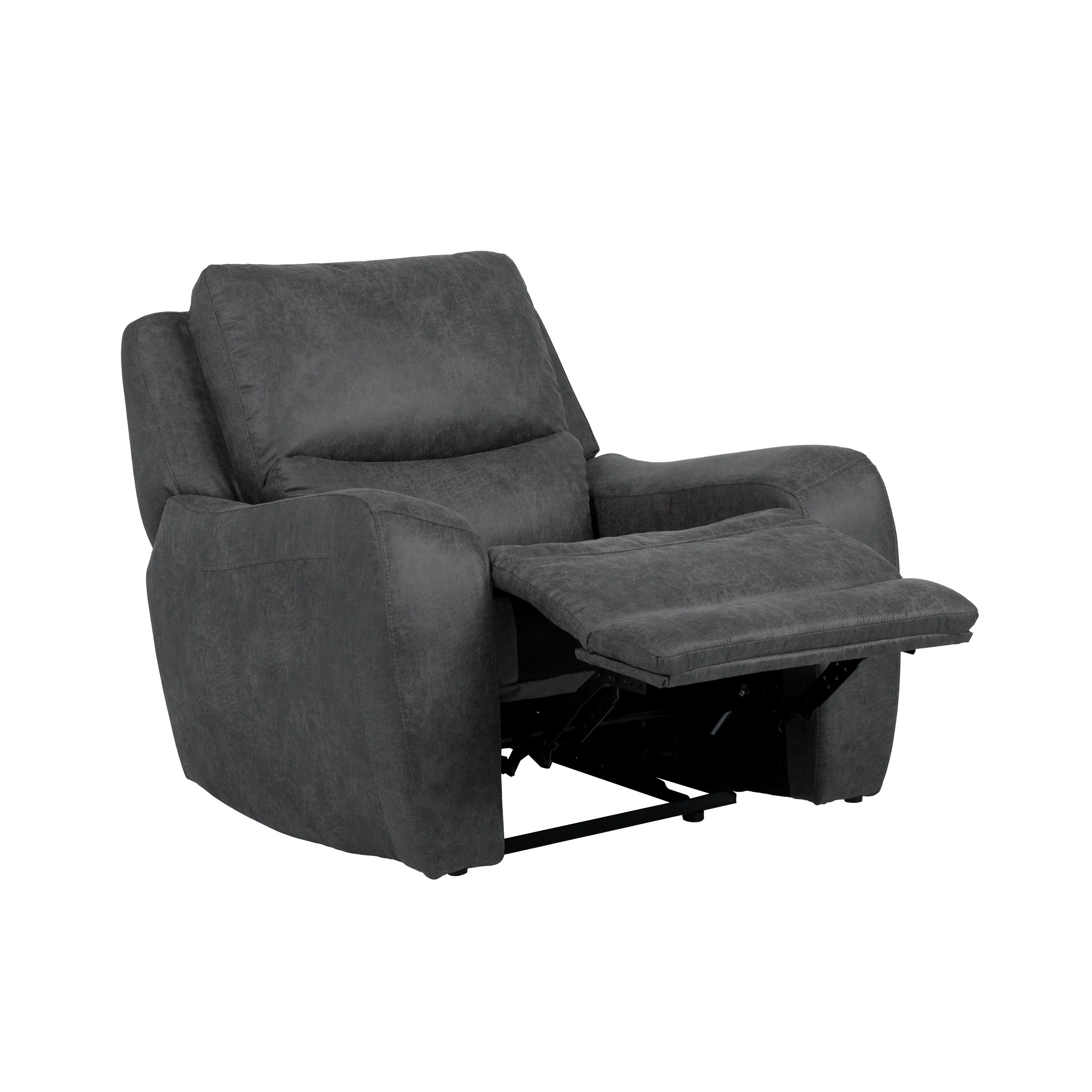 Furniture of America Evelio Modern 3-Piece Oversized Power Recline Sofa Set with USB Ports
