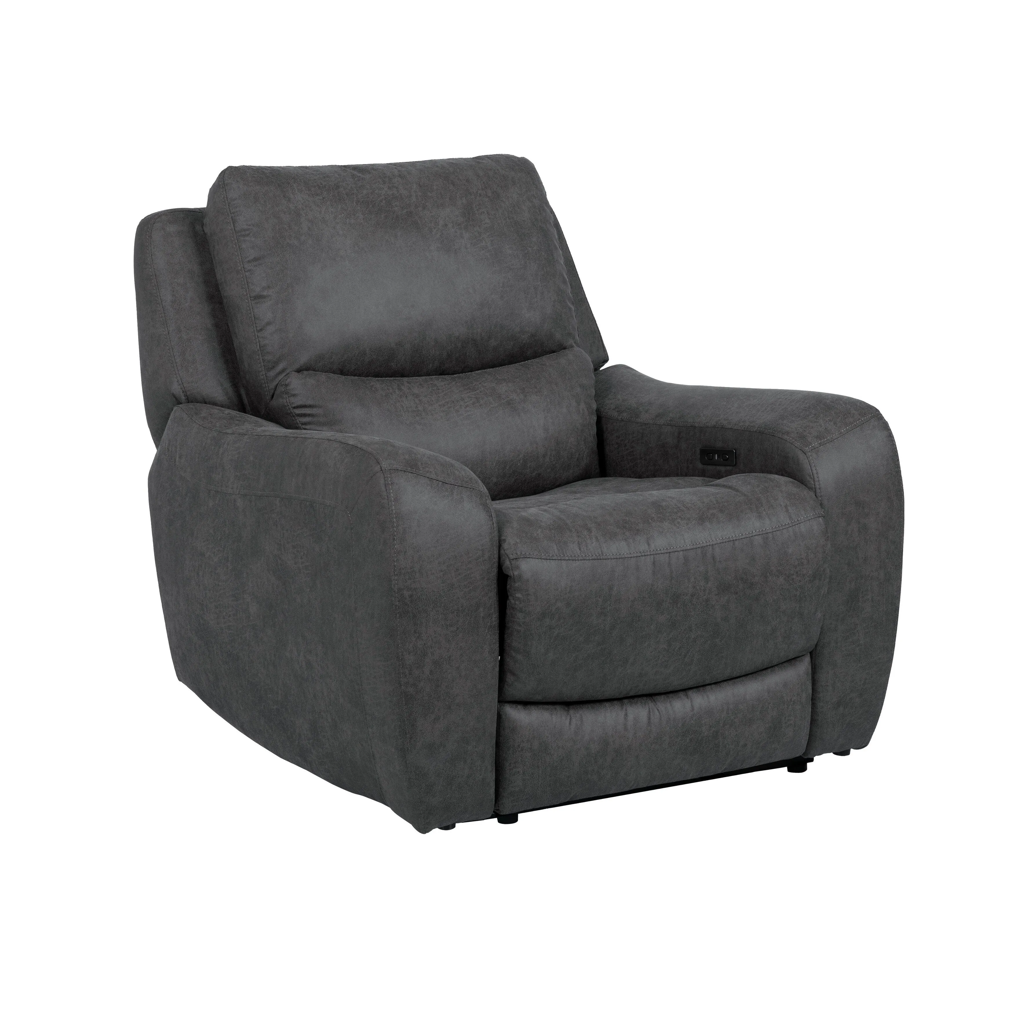 Furniture of America Evelio Modern 3-Piece Oversized Power Recline Sofa Set with USB Ports