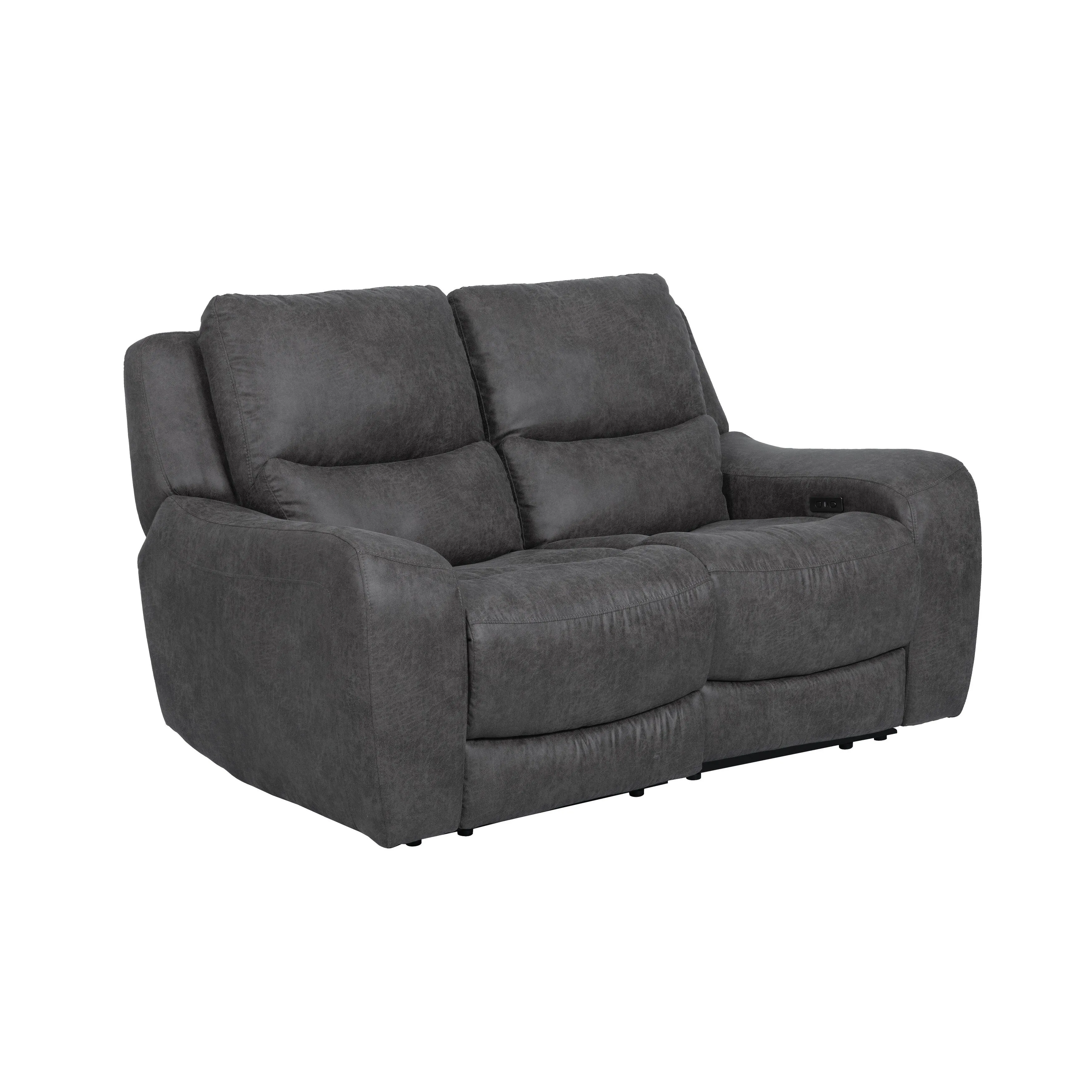Furniture of America Evelio Modern 3-Piece Oversized Power Recline Sofa Set with USB Ports