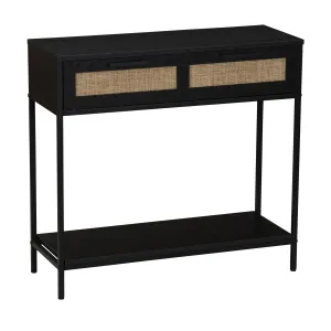 Household Essentials Bungalow Console Sofa Table with Storage Shelf and 2 Drawers - 11.6L x 31.3W x 29.5H