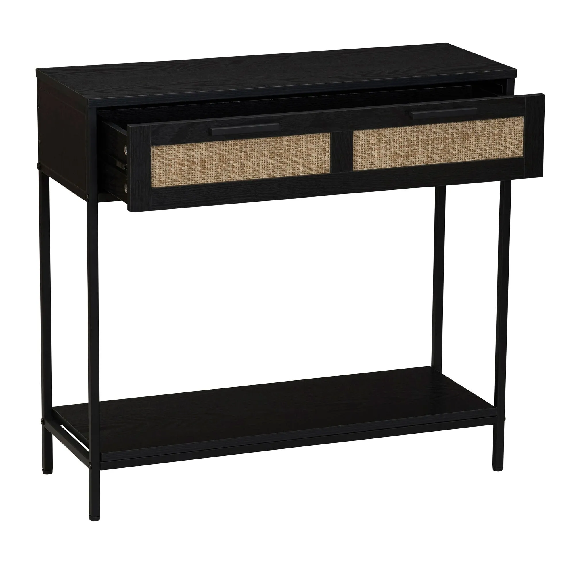 Household Essentials Bungalow Console Sofa Table with Storage Shelf and 2 Drawers - 11.6L x 31.3W x 29.5H