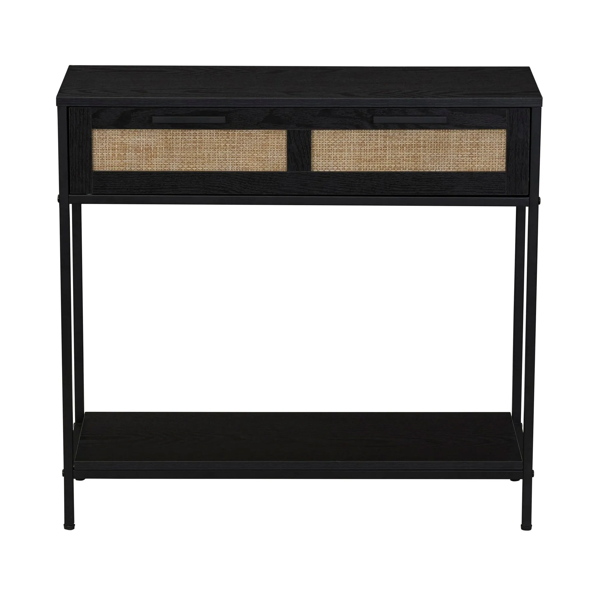 Household Essentials Bungalow Console Sofa Table with Storage Shelf and 2 Drawers - 11.6L x 31.3W x 29.5H