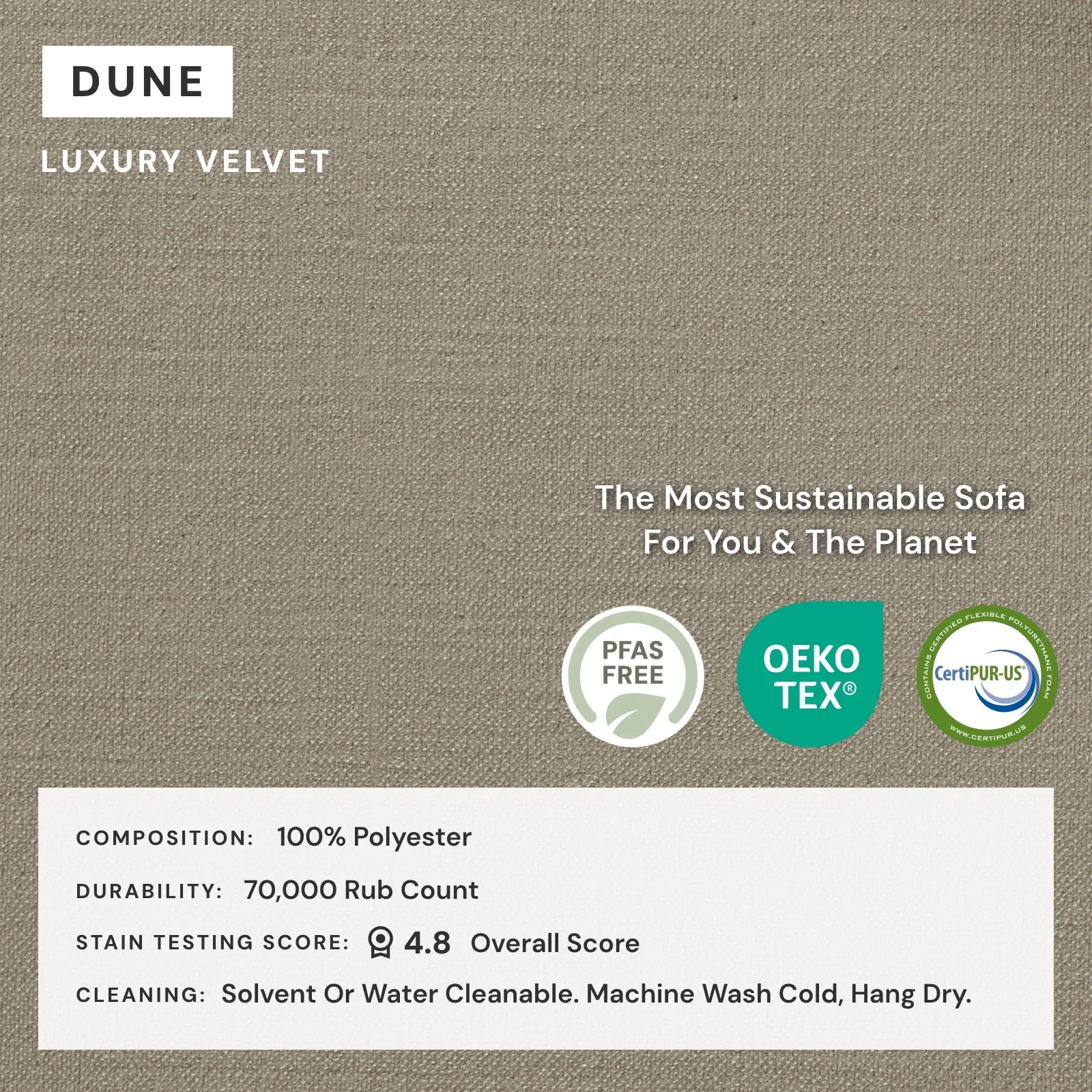 Modular Performance 3-Seater in Dune | Deluxe Blend