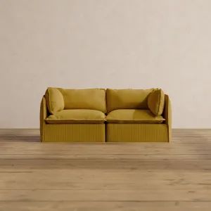 Modular Washable 2-Seater in Kiiro | Memorix  Seat | Contour Pillow