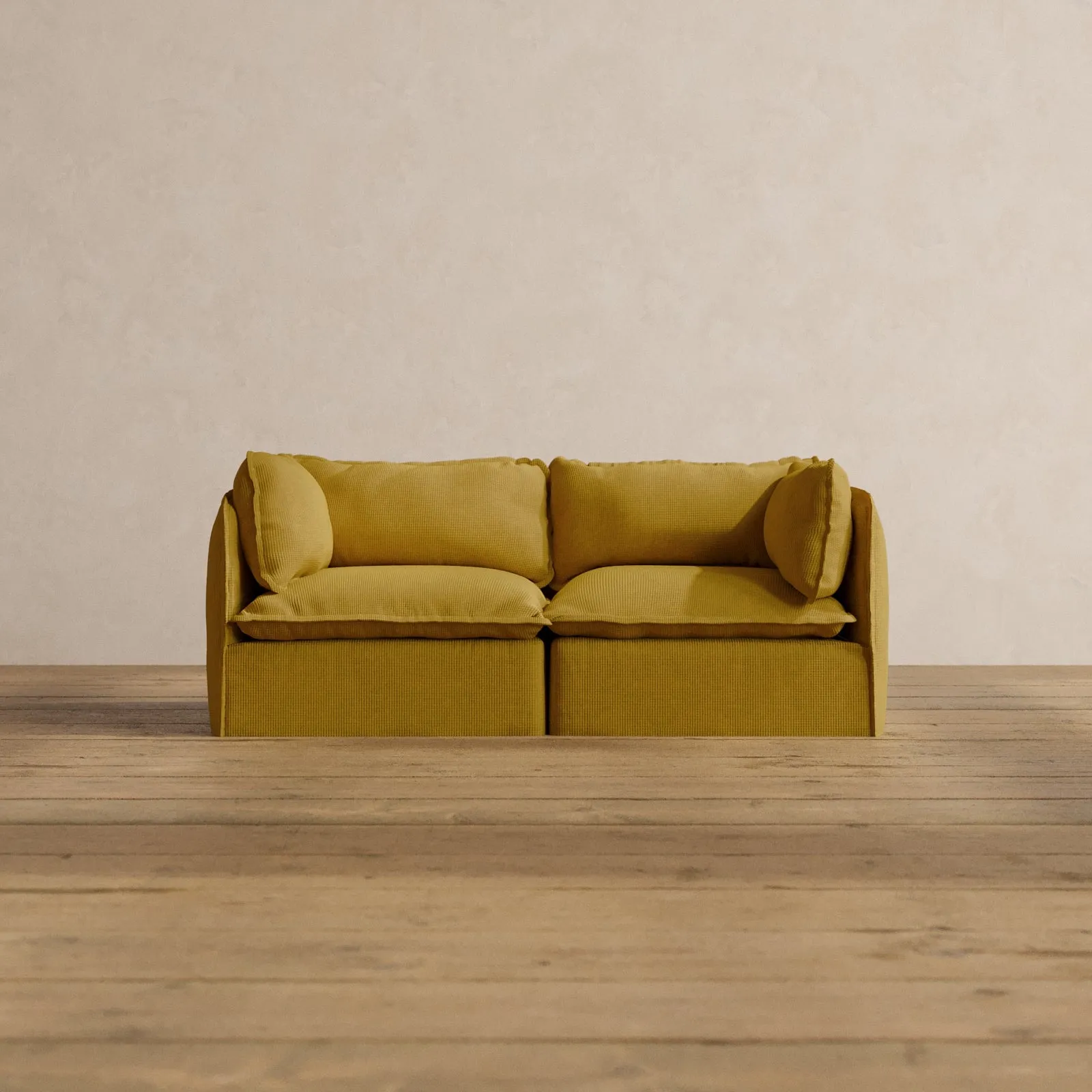 Modular Washable 2-Seater in Kiiro | Memorix  Seat | Contour Pillow
