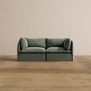 Modular Washable 2-Seater in Willow | Memorix  Seat | Contour Pillow
