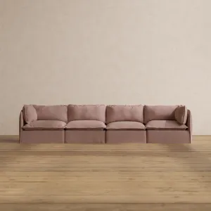Modular Washable 4-Seater in Sakura | Deluxe  Seat | Cloud Pillow