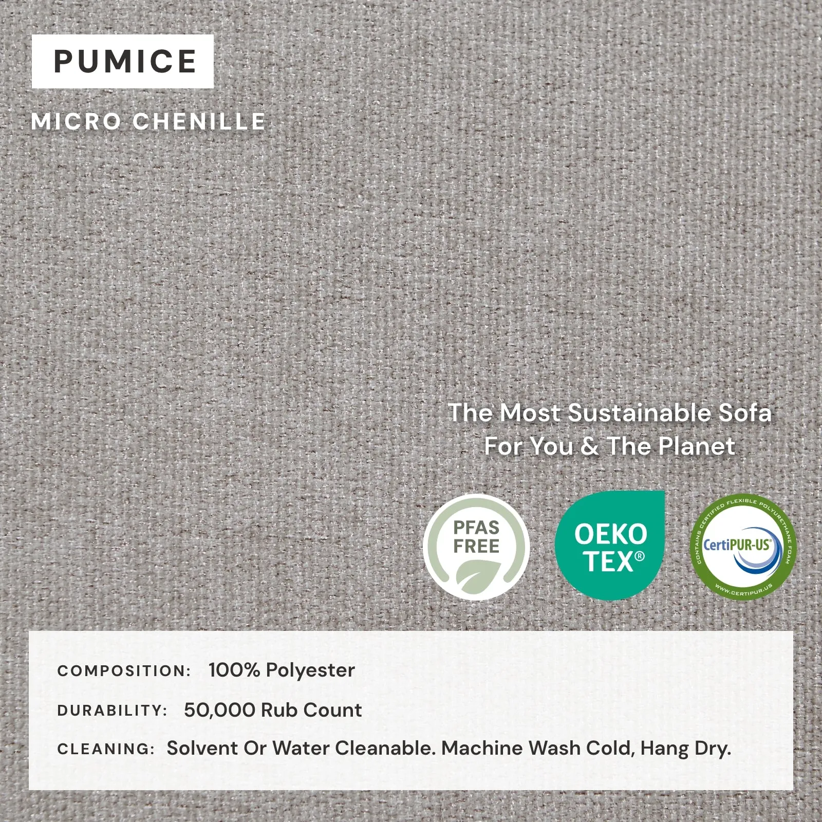 Modular Washable 5-Seater Open-Ends Corner Sectional in Pumice | Deluxe  Seat | Cloud Pillow