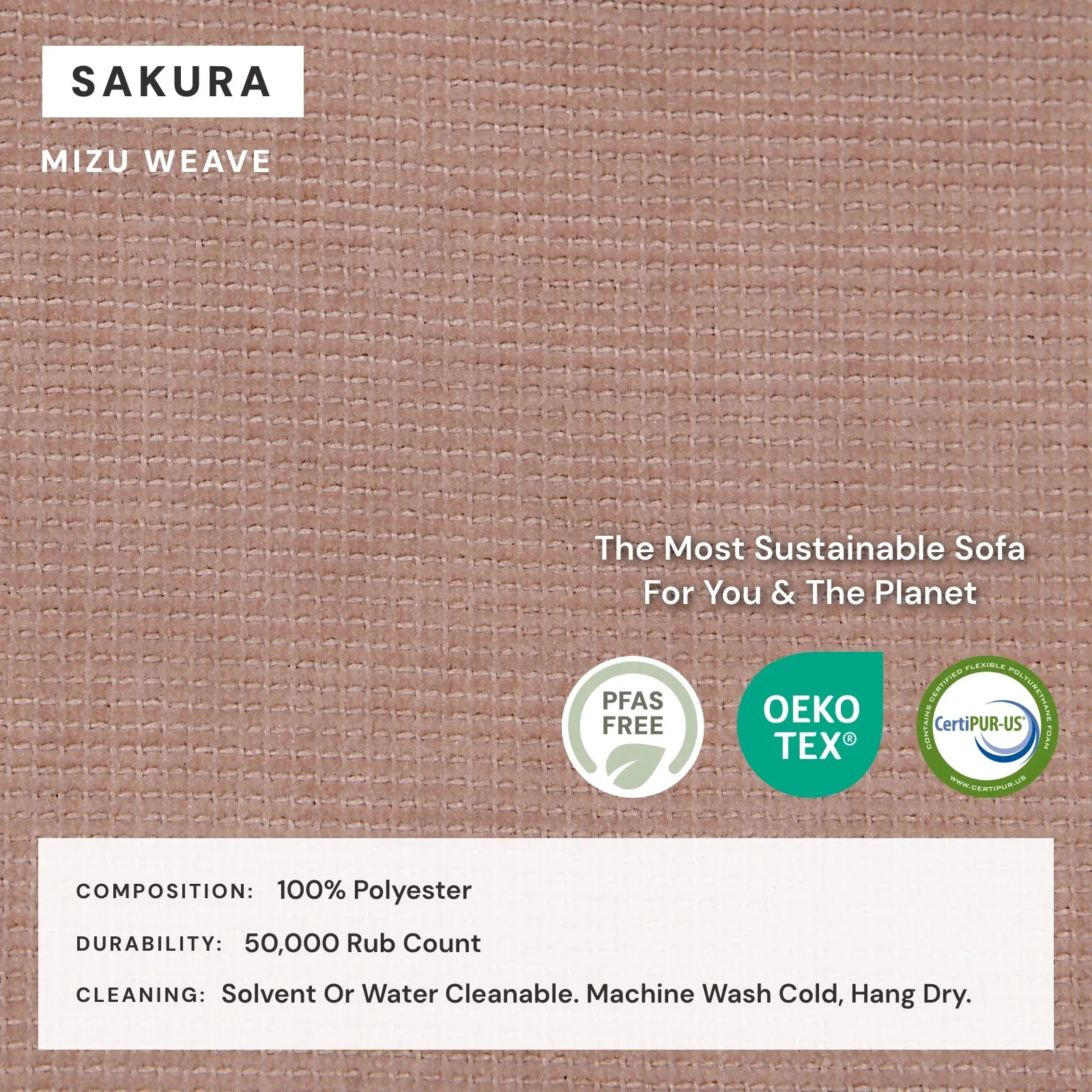 Modular Washable 6-Seater Open-Ends U-Sectional in Sakura | Memorix  Seat | Contour Pillow