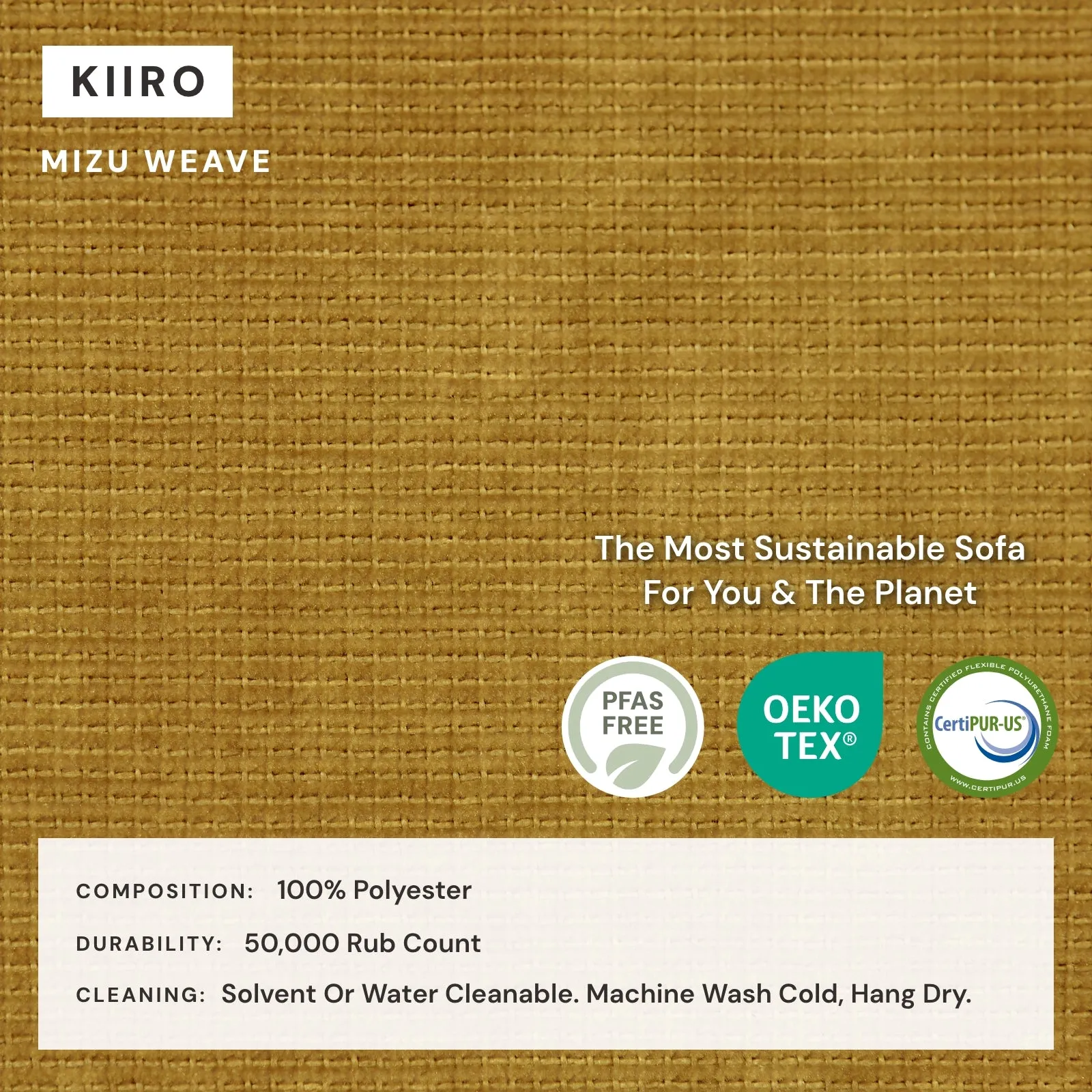 Modular Washable 6-Seater U-Sectional in Kiiro | Memorix  Seat | Contour Pillow