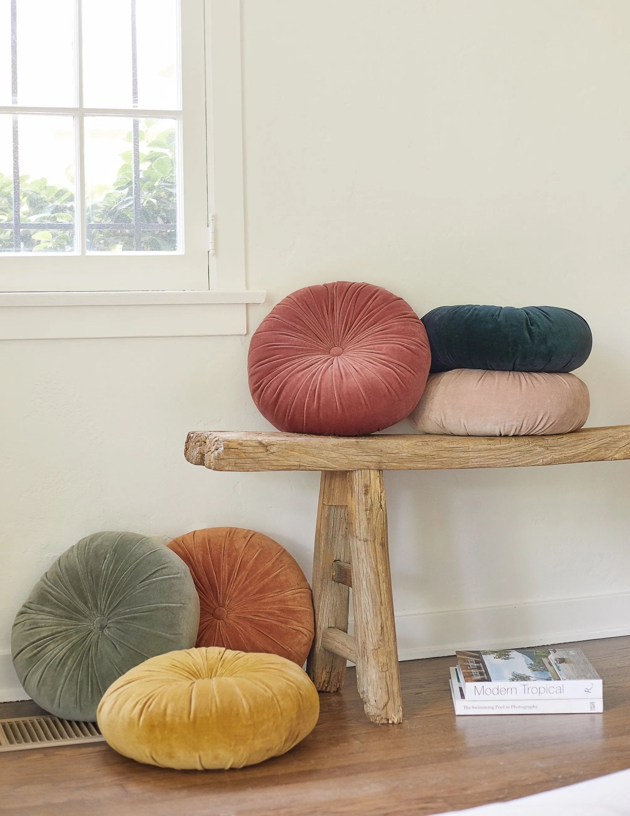 Monroe Velvet Round Pillow