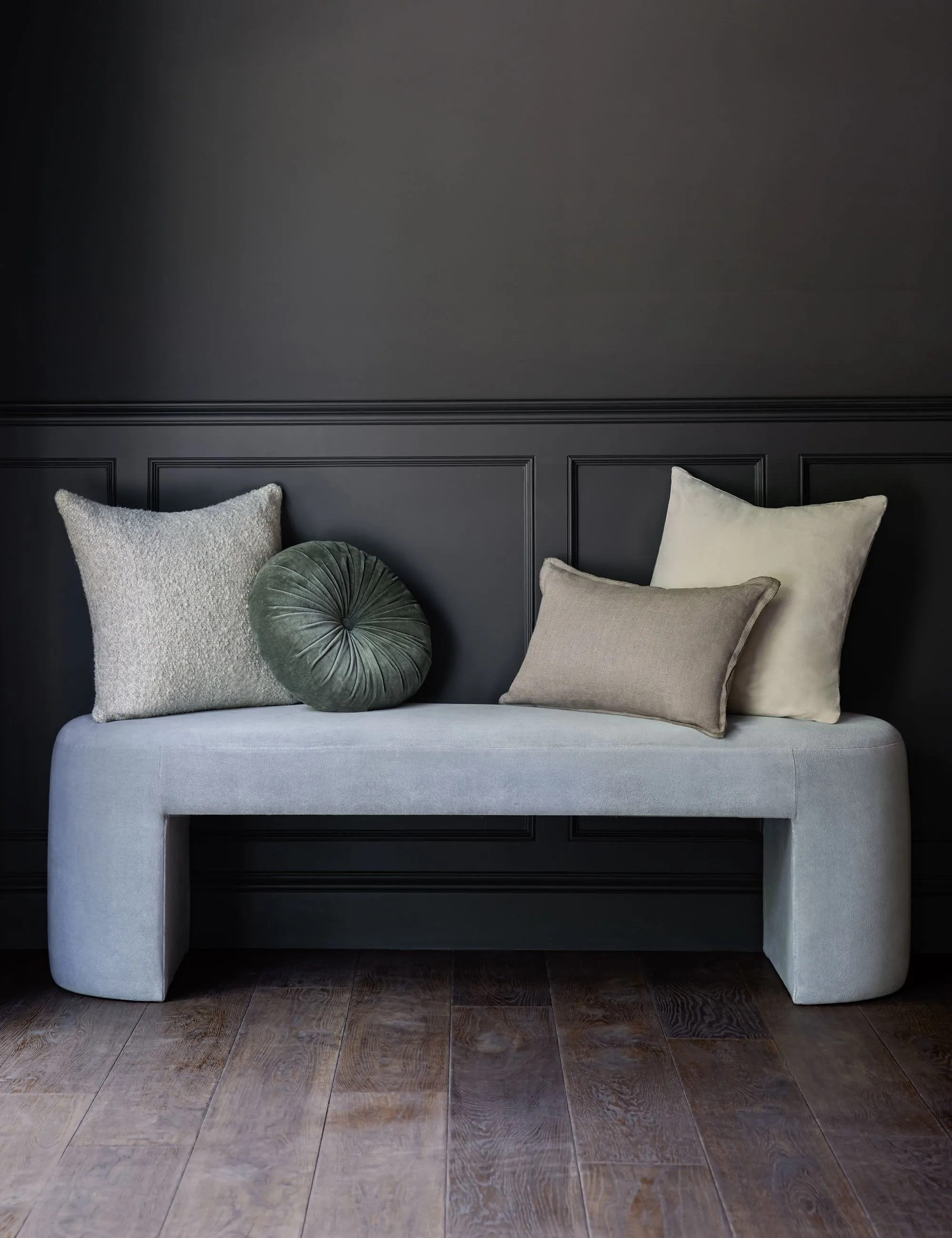 Monroe Velvet Round Pillow