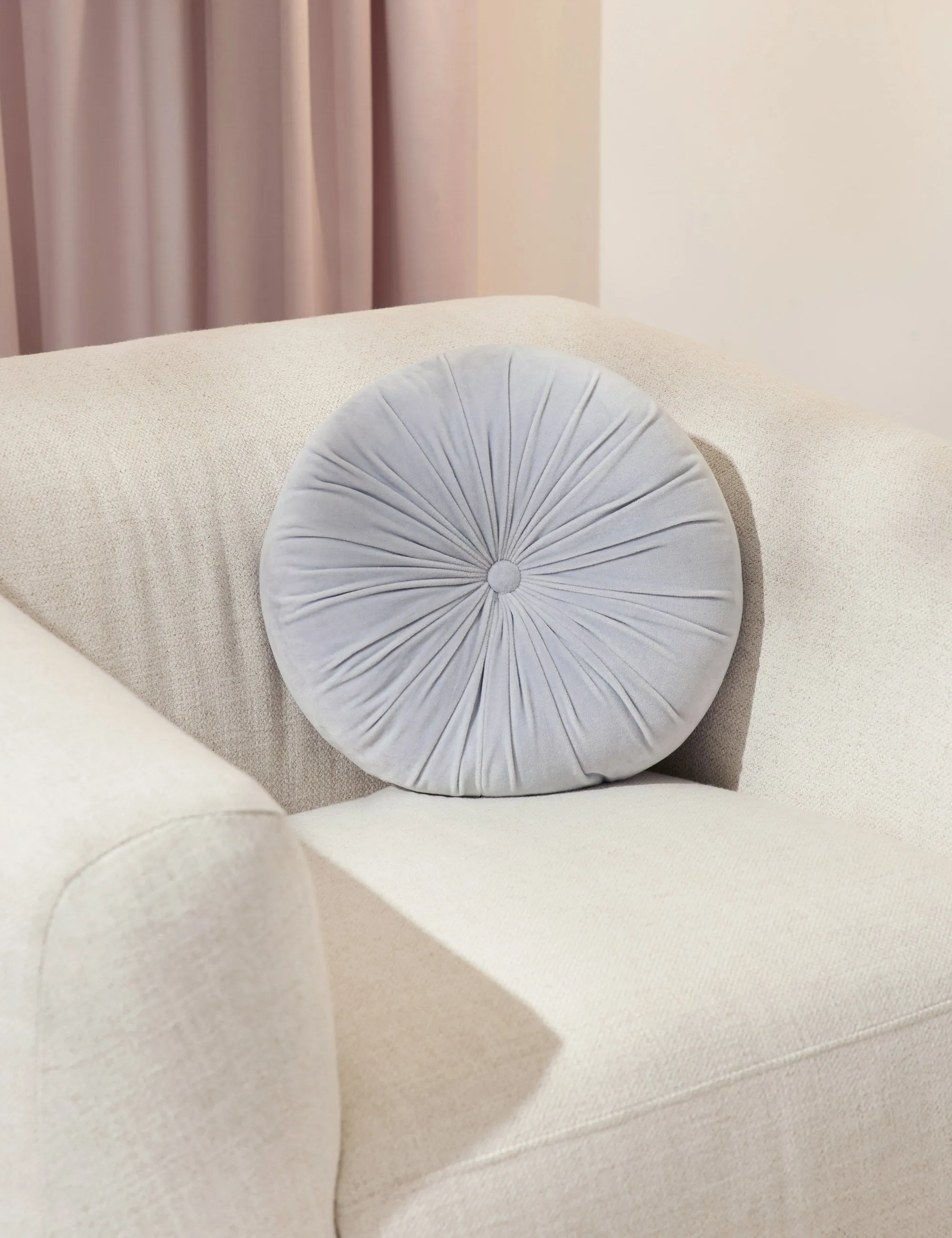 Monroe Velvet Round Pillow