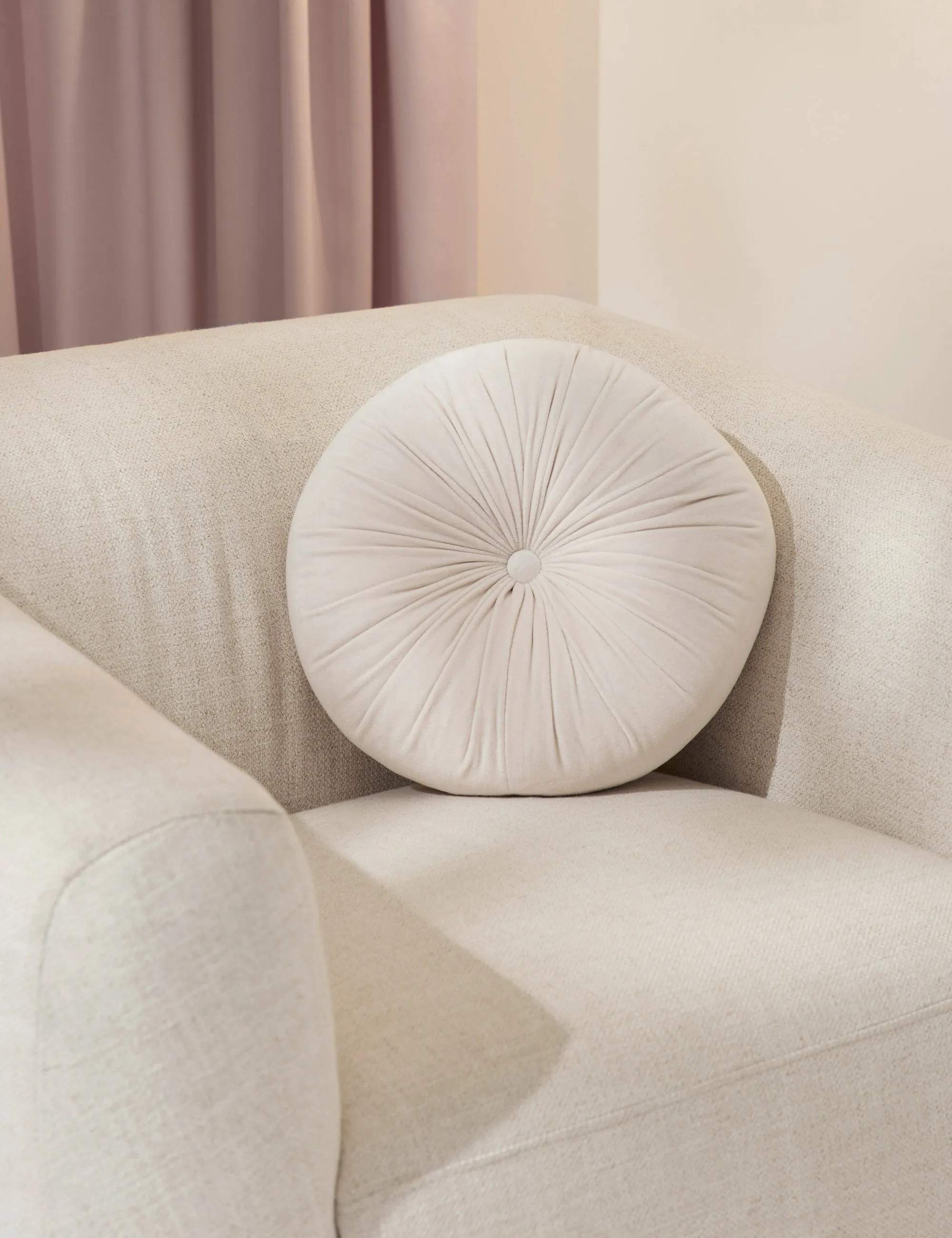 Monroe Velvet Round Pillow