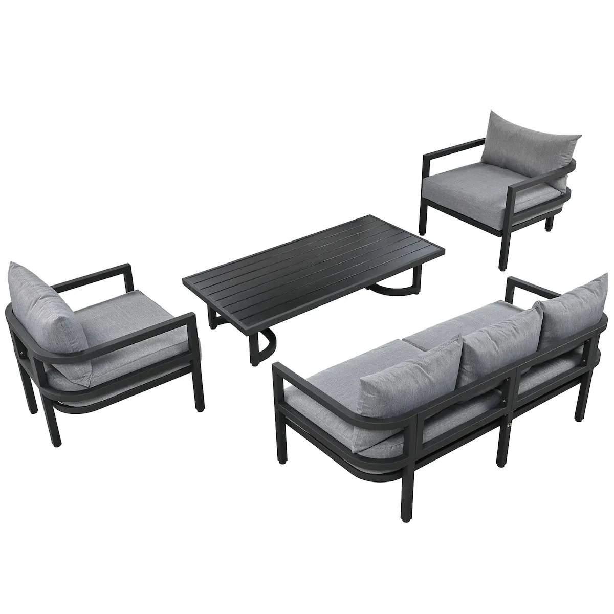 Multi-person Outdoor Steel Sofa Set