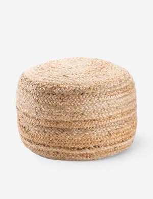 Patan Round Pouf. Natural
