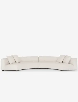 Saban 2-Piece Curved Sectional Sofa
