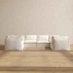 Slipcover Only - Modular Performance 8-Seater U-Sectional | Knit Boucle in Mousse