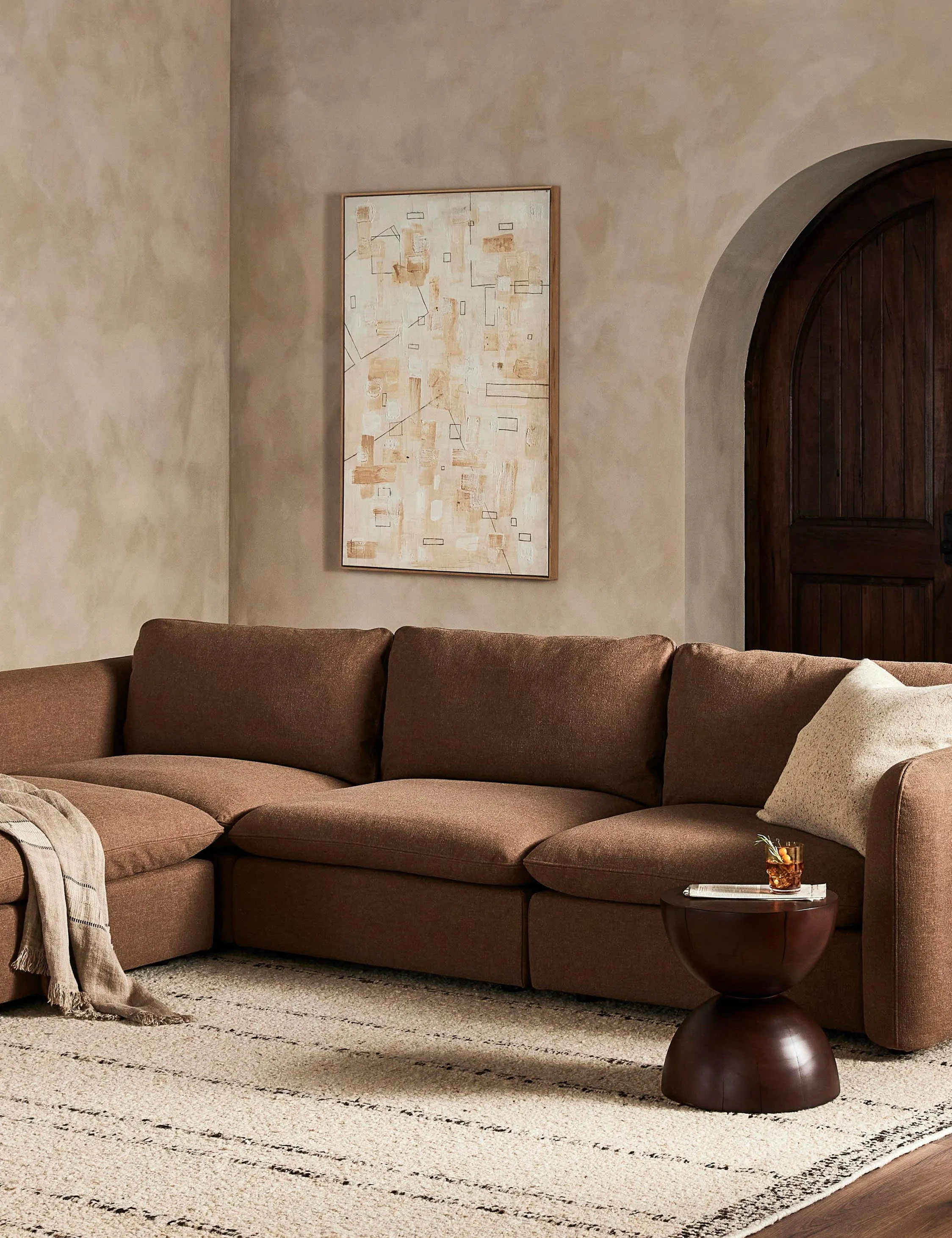 Verbena Sectional Sofa With Ottoman